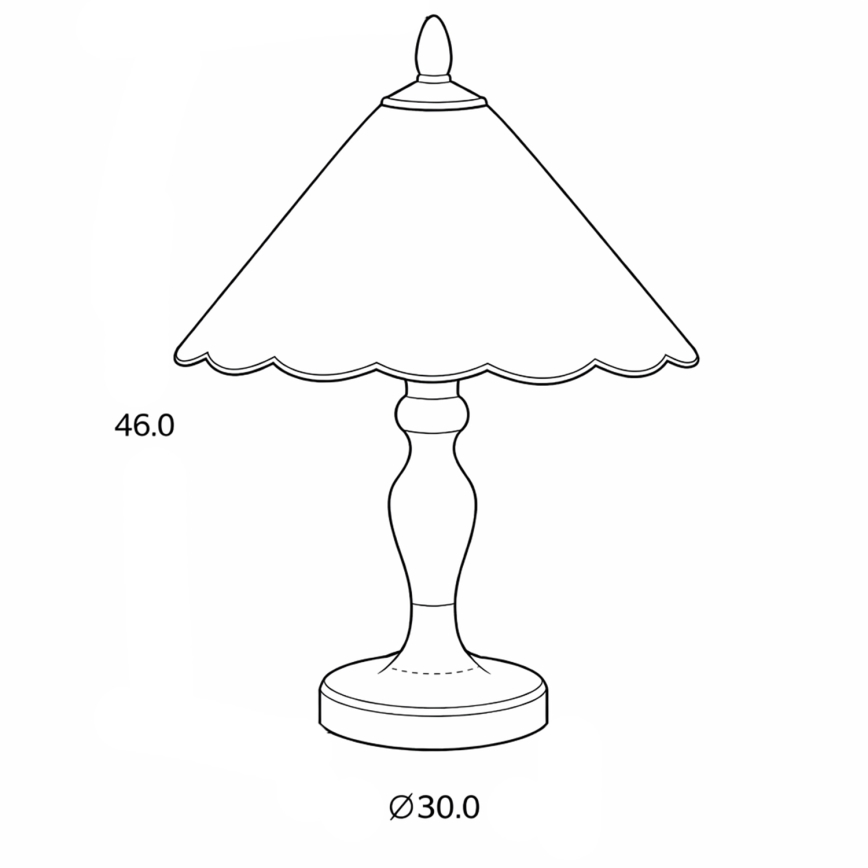 Brilagi - Tiffany-Buntglas-Tischlampe FOLIA 1xE27/60W/230V