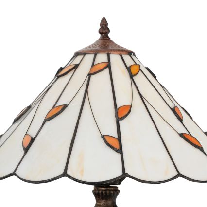 BRILAGI - Tiffany Buntglas-Tischlampe FOLIA 1xE27/60W/230V