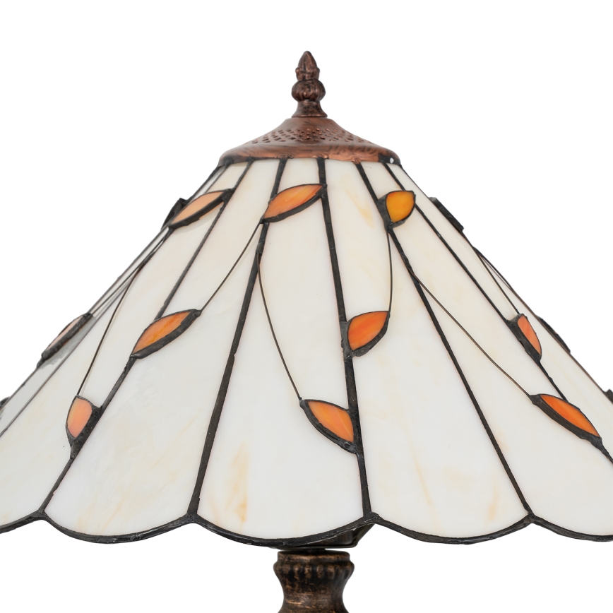 BRILAGI - Tiffany Buntglas-Tischlampe FOLIA 1xE27/60W/230V