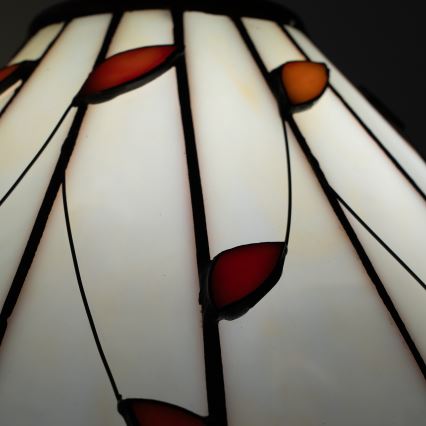 BRILAGI - Tiffany Buntglas-Tischlampe FOLIA 1xE27/60W/230V