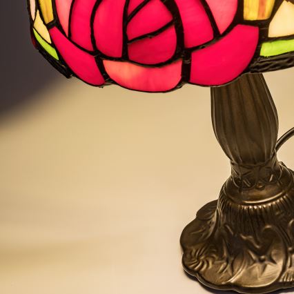 Brilagi - Tiffany Buntglas-Tischlampe GARLAN 1xE14/40W/230V