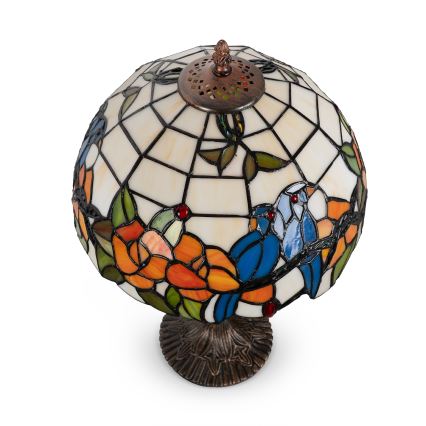 Brilagi - Tiffany-Buntglas-Tischlampe JUNGLE 1xE27/60W/230V
