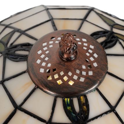 Brilagi - Tiffany-Buntglas-Tischlampe JUNGLE 1xE27/60W/230V