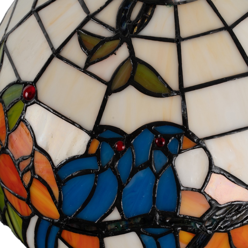 Brilagi - Tiffany-Buntglas-Tischlampe JUNGLE 1xE27/60W/230V