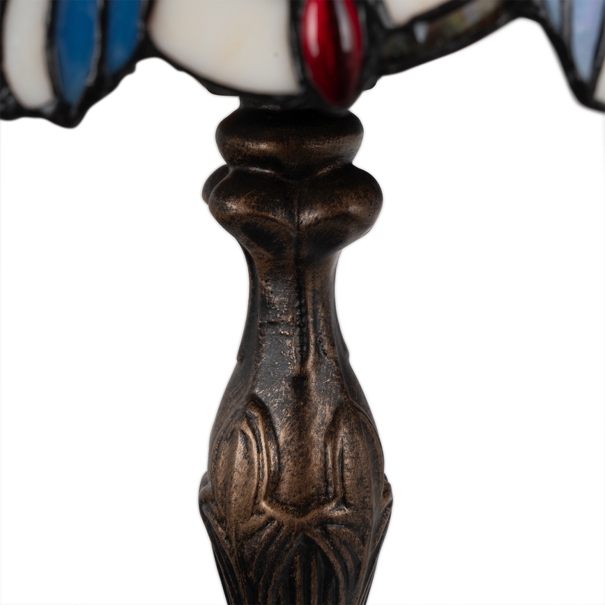 Brilagi - Tiffany-Buntglas-Tischlampe JUNGLE 1xE27/60W/230V