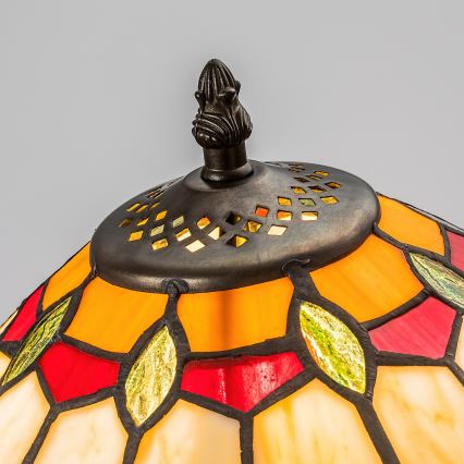 Brilagi - Tiffany-Buntglas-Tischlampe LUISA 1xE27/40W/230V