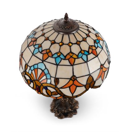 Brilagi - Tiffany-Buntglas-Tischlampe MIRABELLA 1xE27/60W/230V