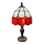 Brilagi - Tiffany-Buntglas-Tischlampe SIENNA 1xE27/60W/230V
