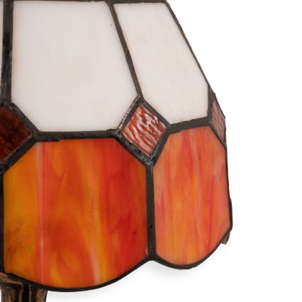 Brilagi - Tiffany-Buntglas-Tischlampe SIENNA 1xE27/60W/230V