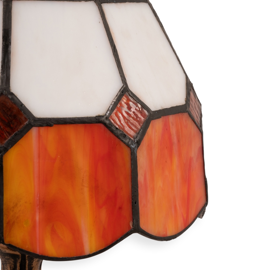 Brilagi - Tiffany-Buntglas-Tischlampe SIENNA 1xE27/60W/230V
