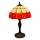 Brilagi - Tiffany-Buntglas-Tischlampe SIENNA 1xE27/60W/230V