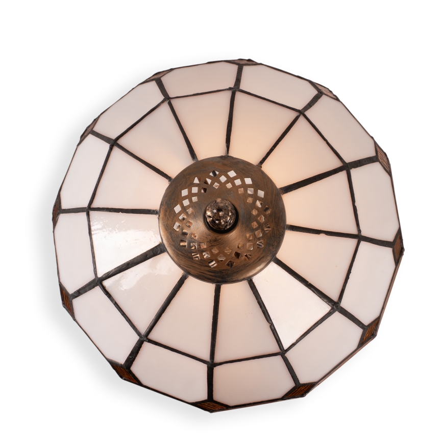 Brilagi - Tiffany-Buntglas-Tischlampe SIENNA 1xE27/60W/230V
