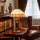Brilagi - Tiffany-Buntglas-Tischlampe SIENNA 1xE27/60W/230V