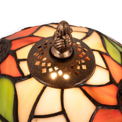 Brilagi - Tiffany-Buntglas-Tischlampe SUNFLOWER 1xE27/60W/230V