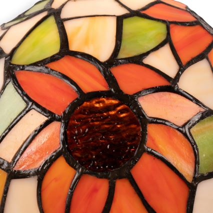 Brilagi - Tiffany-Buntglas-Tischlampe SUNFLOWER 1xE27/60W/230V