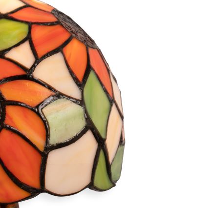 Brilagi - Tiffany-Buntglas-Tischlampe SUNFLOWER 1xE27/60W/230V