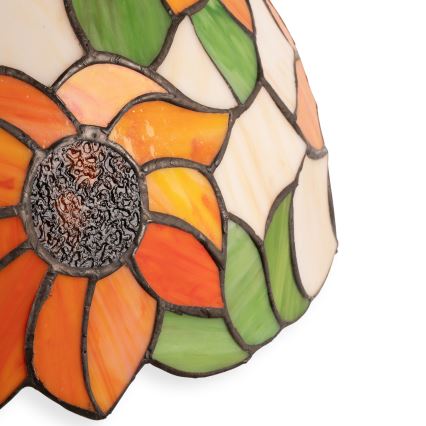 Brilagi - Tiffany-Buntglas-Tischlampe SUNFLOWER 2xE27/60W/230V
