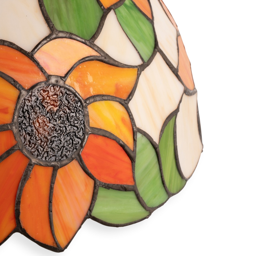 Brilagi - Tiffany-Buntglas-Tischlampe SUNFLOWER 2xE27/60W/230V