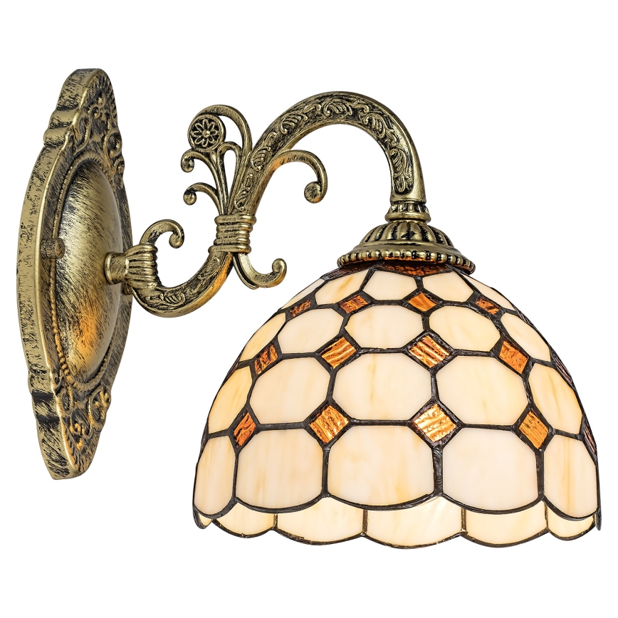 Brilagi - Tiffany-Buntglas-Wandleuchte DORAN 1xE27/40W/230V