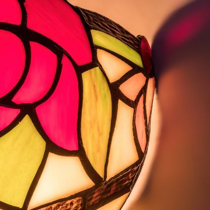 Brilagi - Tiffany Buntglas-Wandleuchte GARLAN 1xE14/40W/230V