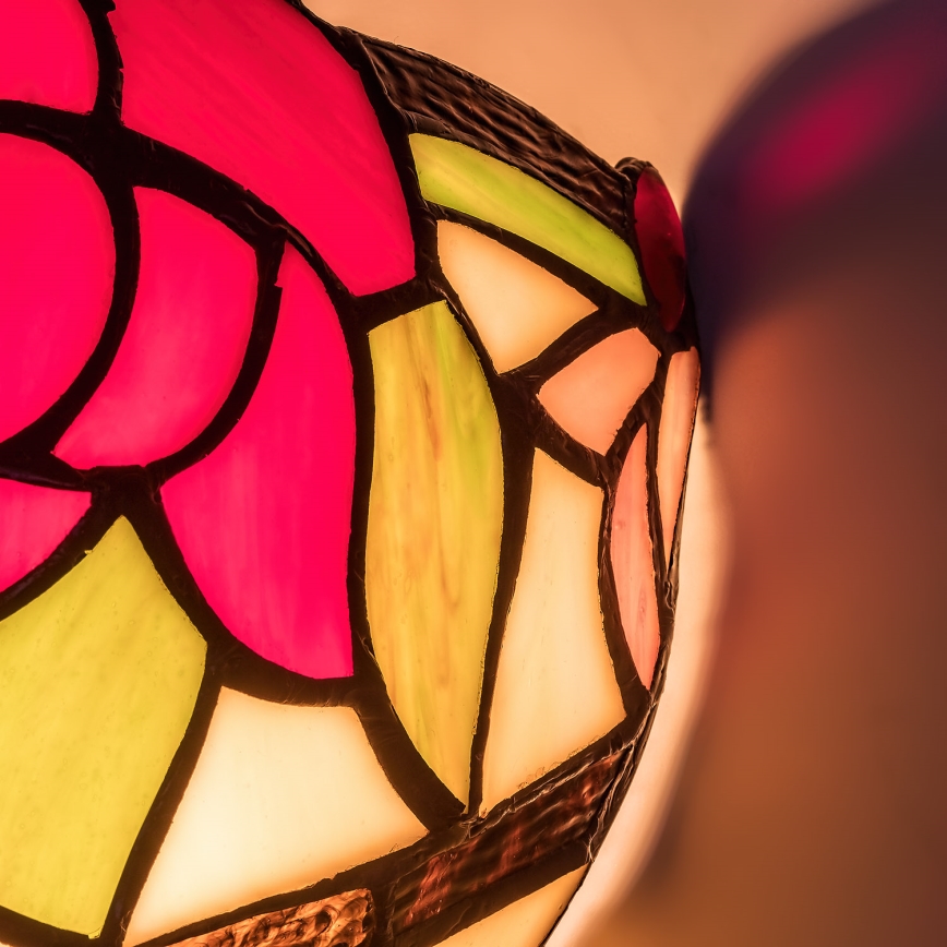 Brilagi - Tiffany Buntglas-Wandleuchte GARLAN 1xE14/40W/230V