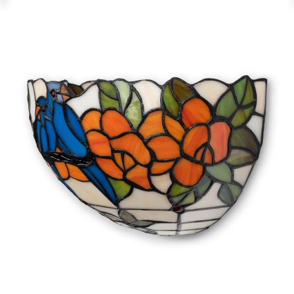 Brilagi - Tiffany-Buntglas-Wandleuchte JUNGLE 1xE14/40W/230V