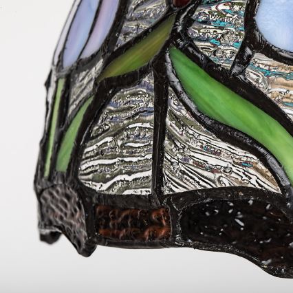 Brilagi - Tiffany-Buntglas-Wandleuchte LORAS 1xE27/40W/230V