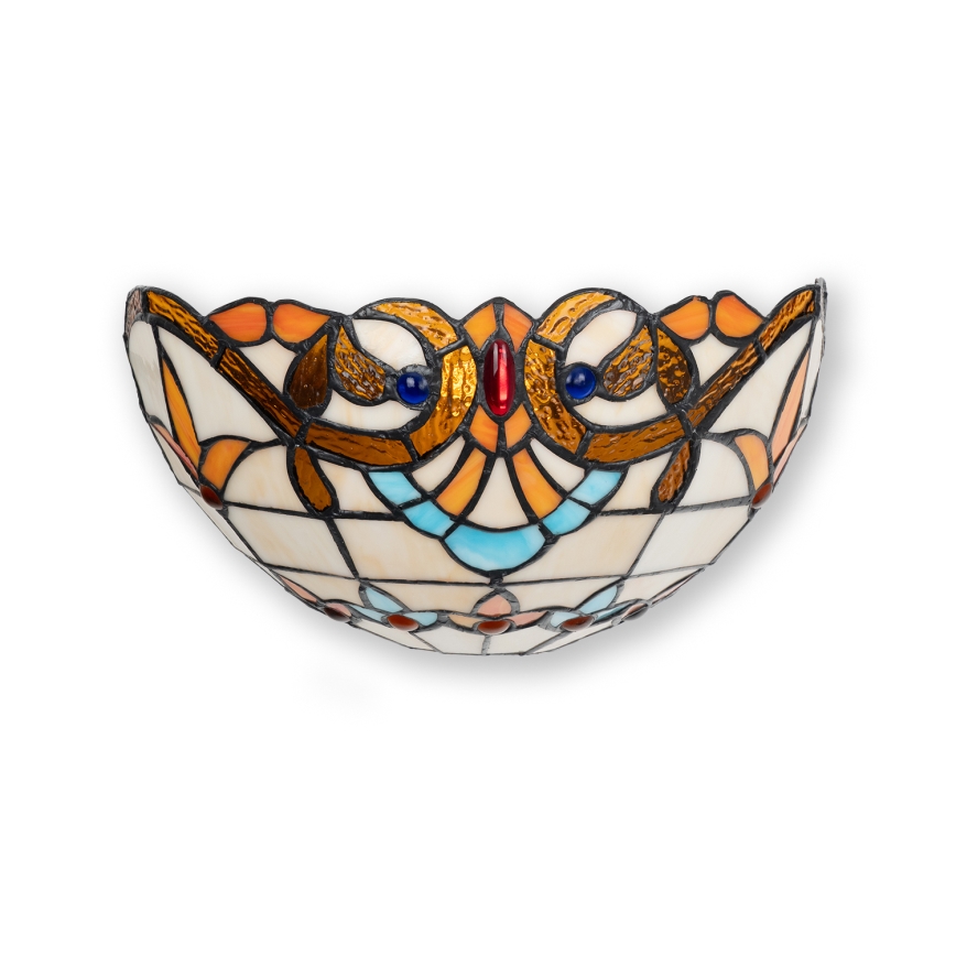 Brilagi - Tiffany-Buntglas-Wandleuchte MIRABELLA 1xE14/40W/230V