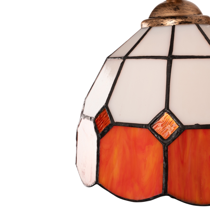 BRILAGI - Tiffany-Buntglas-Wandleuchte SIENNA 1xE14/40W/230V
