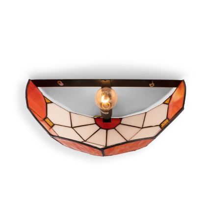 Brilagi - Tiffany-Buntglas-Wandleuchte SIENNA 1xE14/40W/230V