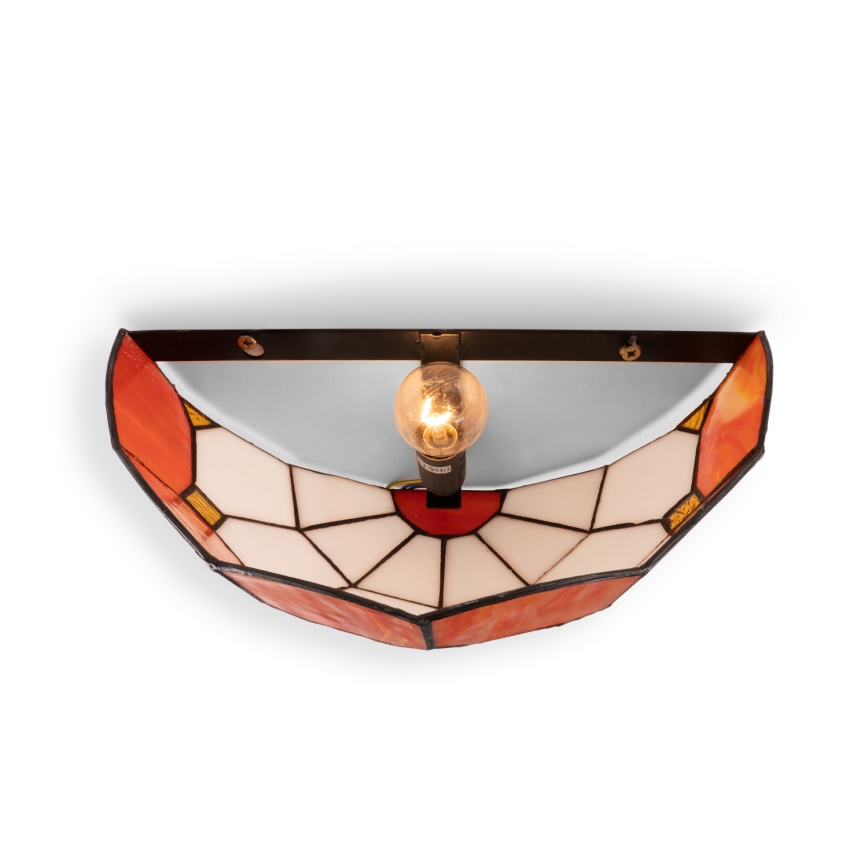 Brilagi - Tiffany-Buntglas-Wandleuchte SIENNA 1xE14/40W/230V