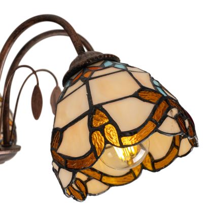 Brilagi - Tiffany-Deckenleuchte (aufgesetzt) MIRABELLA, 5×E27, max. 60 W, 230 V, Ø 60 cm