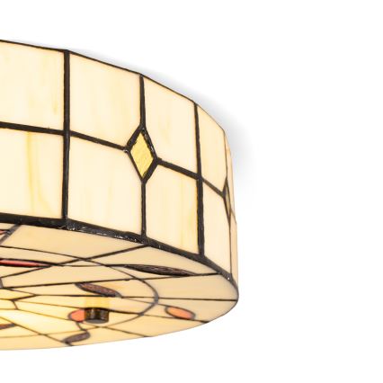 Brilagi - Tiffany-Glas-Deckenleuchte FOLIA 3xE27/60W/230V Ø 40 cm
