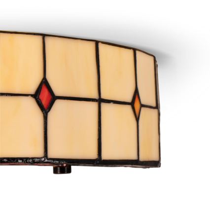 Brilagi - Tiffany-Glas-Deckenleuchte SUNFLOWER 3xE27/60W/230V Ø 40 cm