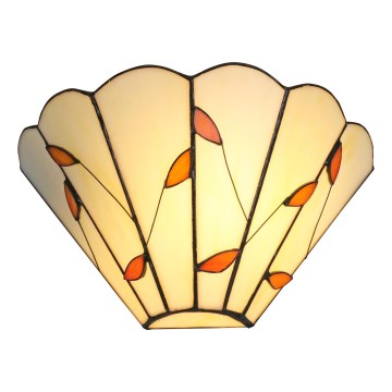 Brilagi - Tiffany-Glas-Wandleuchte FOLIA 1xE14/40W/230V