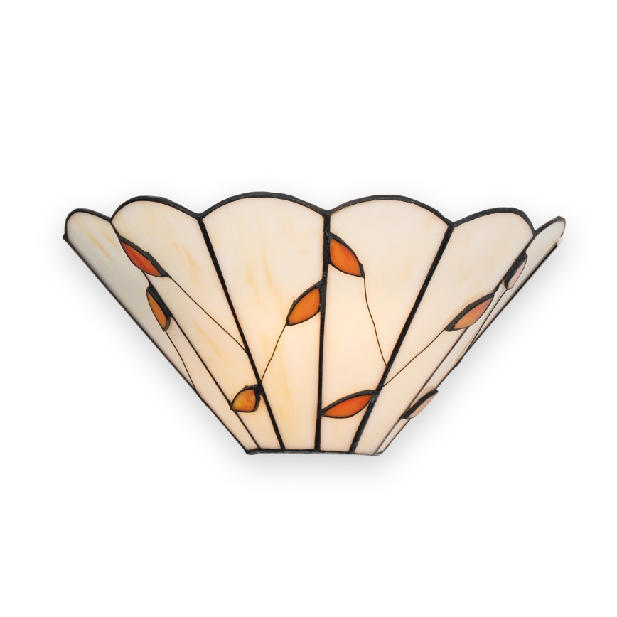Brilagi - Tiffany-Glas-Wandleuchte FOLIA 1xE14/40W/230V
