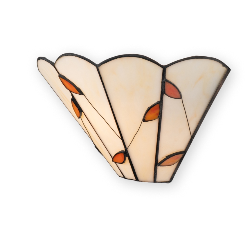 Brilagi - Tiffany-Glas-Wandleuchte FOLIA 1xE14/40W/230V