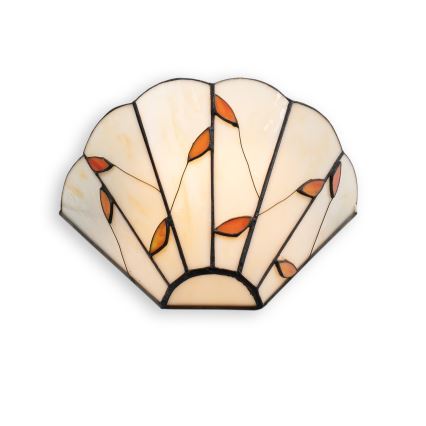 Brilagi - Tiffany-Glas-Wandleuchte FOLIA 1xE14/40W/230V