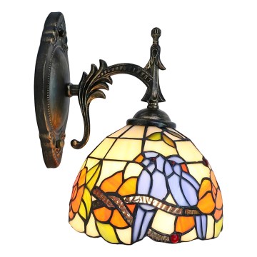 Brilagi - Tiffany-Glas-Wandleuchte JUNGLE 1xE14/40W/230V