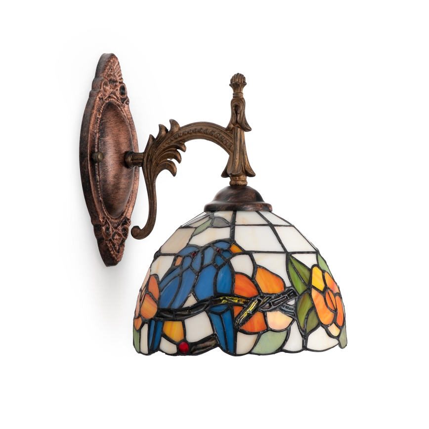 Brilagi - Tiffany-Glas-Wandleuchte JUNGLE 1xE14/40W/230V