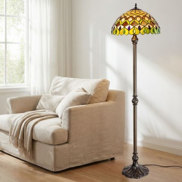 Brilagi - Tiffany-Stehleuchte MARGARET 2xE27/60W/230V