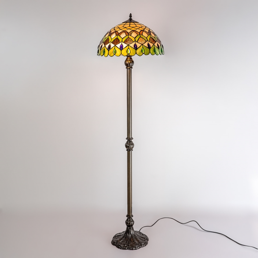 Brilagi - Tiffany-Stehleuchte MARGARET 2xE27/60W/230V