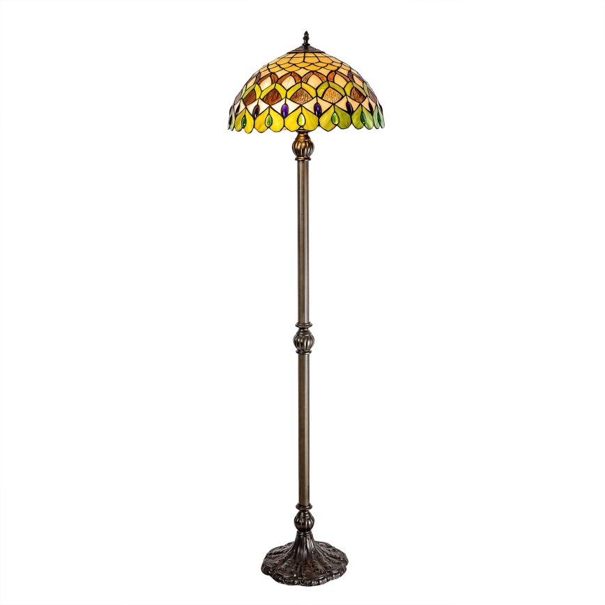 Brilagi - Tiffany-Stehleuchte MARGARET 2xE27/60W/230V