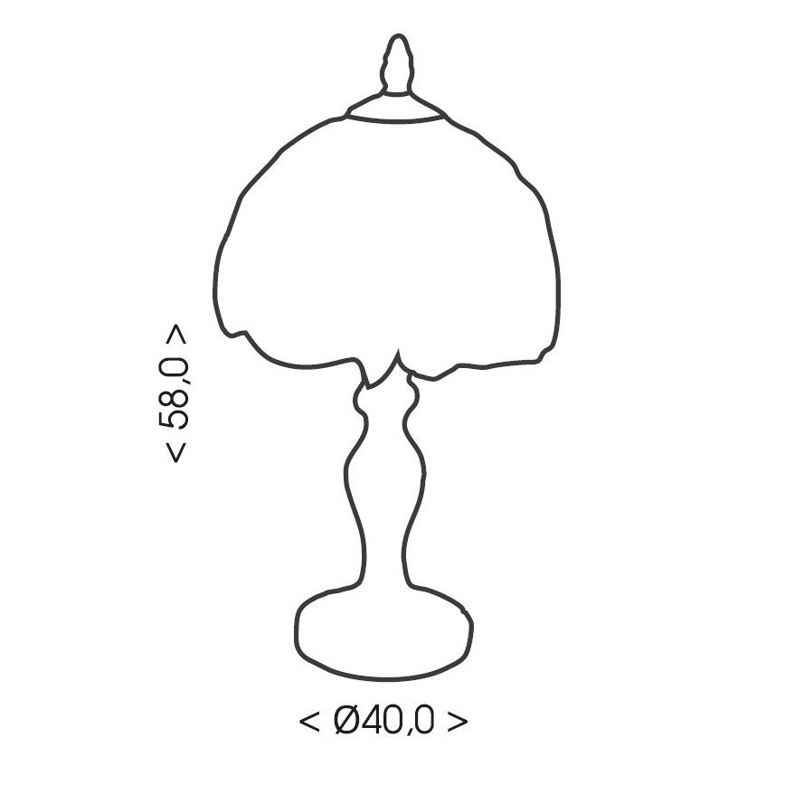 Brilagi - Tiffany-Tischlampe JUNGLE 2xE27/60W/230V