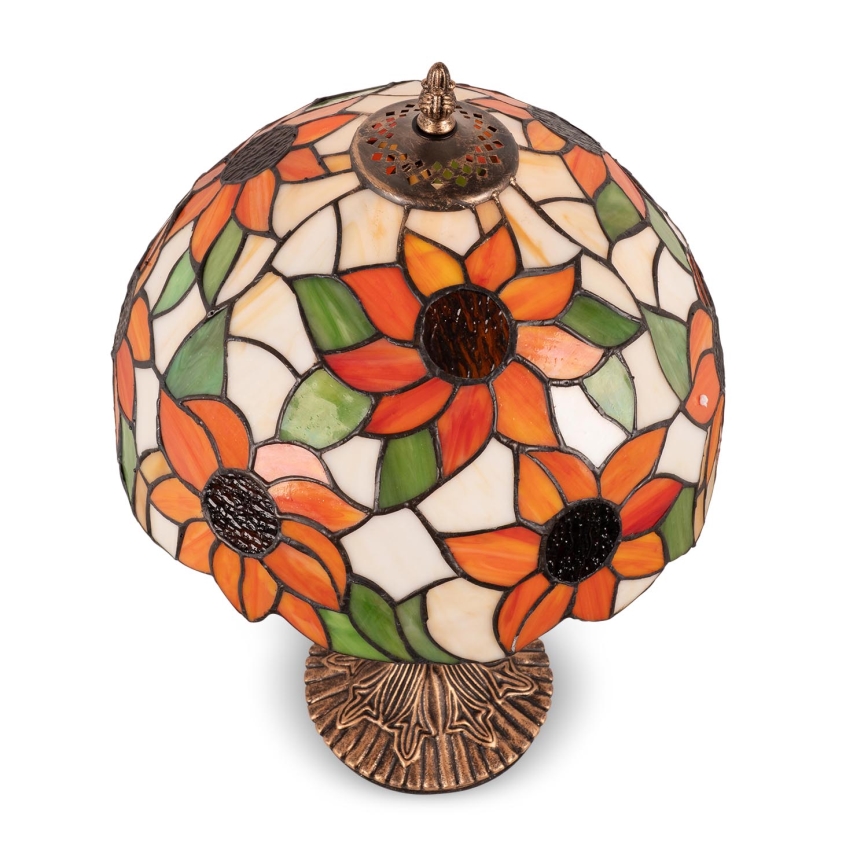 Brilagi - Tiffany-Tischlampe SUNFLOWER 1xE27/60W/230V
