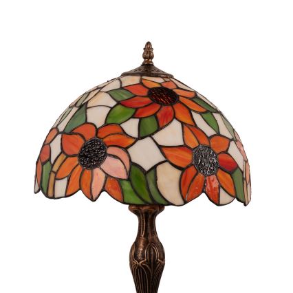 Brilagi - Tiffany-Tischlampe SUNFLOWER 1xE27/60W/230V