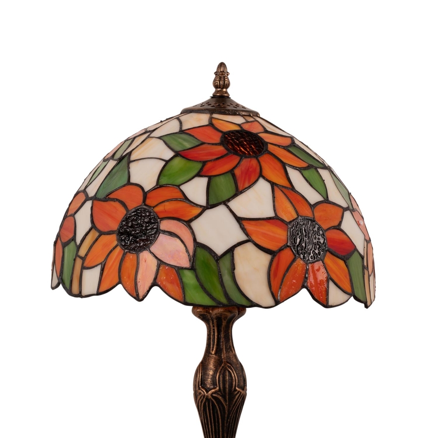 Brilagi - Tiffany-Tischlampe SUNFLOWER 1xE27/60W/230V