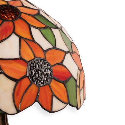 Brilagi - Tiffany-Tischlampe SUNFLOWER 1xE27/60W/230V