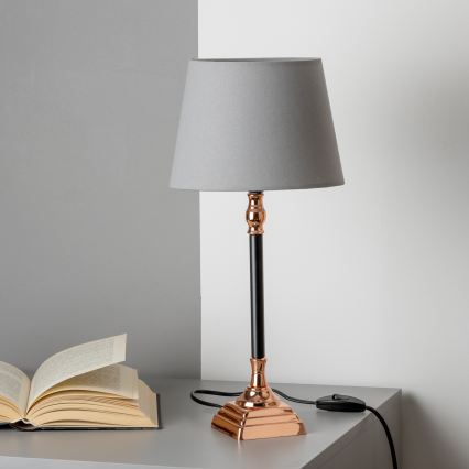 Brilagi - Tischlampe CERIA 1xE14/40W/230V schwarz/kupferfarben/grau