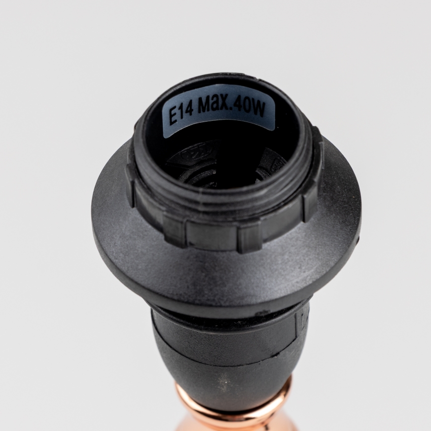 BRILAGI - Tischlampe CERIA 1xE14/40W/230V Ø 20,5 cm schwarz/kupferfarben/weiß